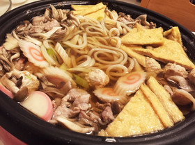 わが家の冬の定番 うどんすき